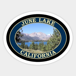 June Lake, California - Eastern Sierra Nevada Mountains Sticker